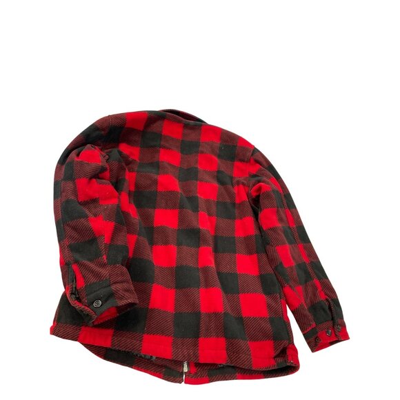 Maxxsell Mens Sherpa Lined Buffalo Plaid Red Black Winter Jacket Size XXL SKU 93 - Picture 12 of 15